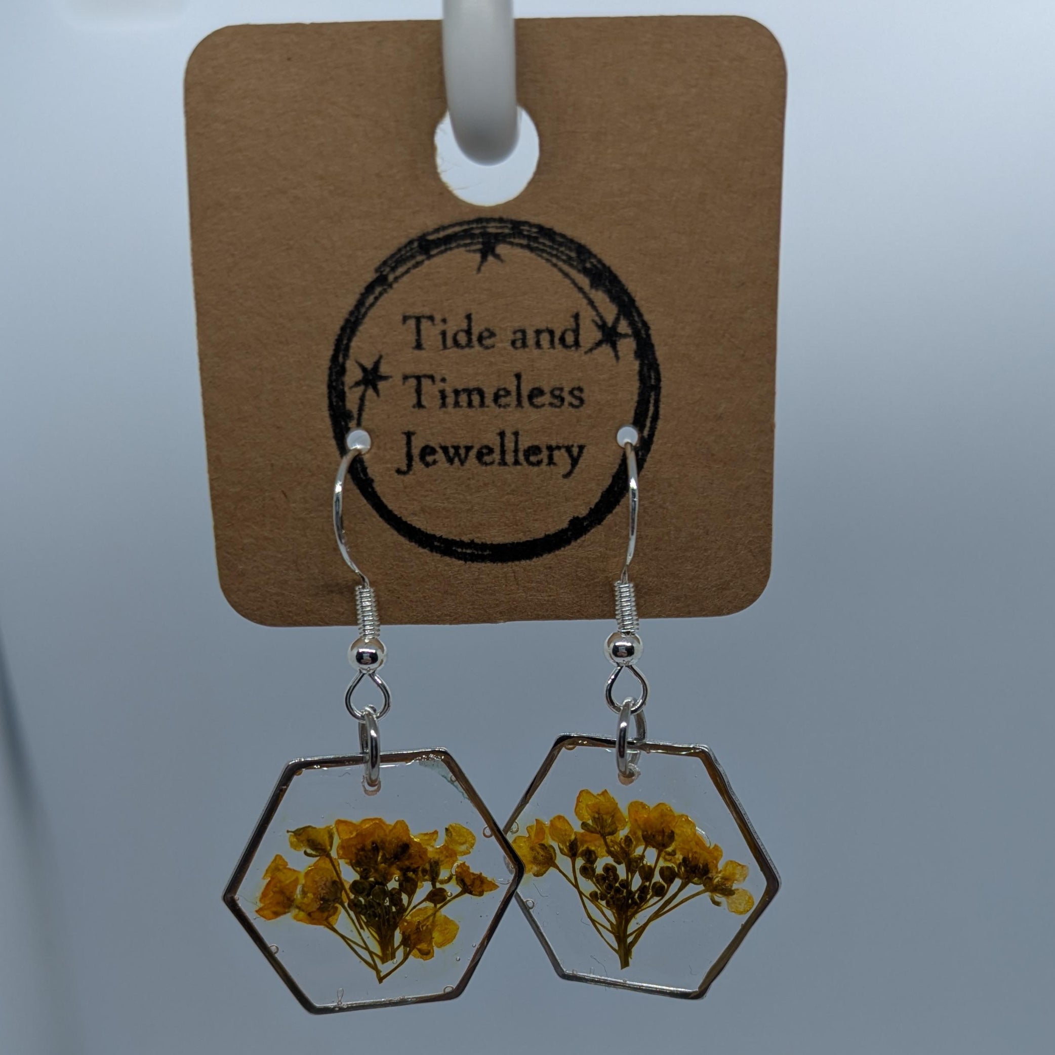 Pressed Flower Earrings