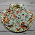 Bird Patterned Scallop Shell