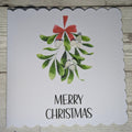 Mistletoe Sea Glass Merry Christmas Card