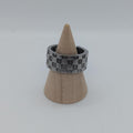 Checker Patterned Spoon Ring