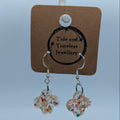 Four Leaf Clover Pressed Flower Resin Earrings