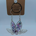 Butterfly Pressed Flower Resin Earrings