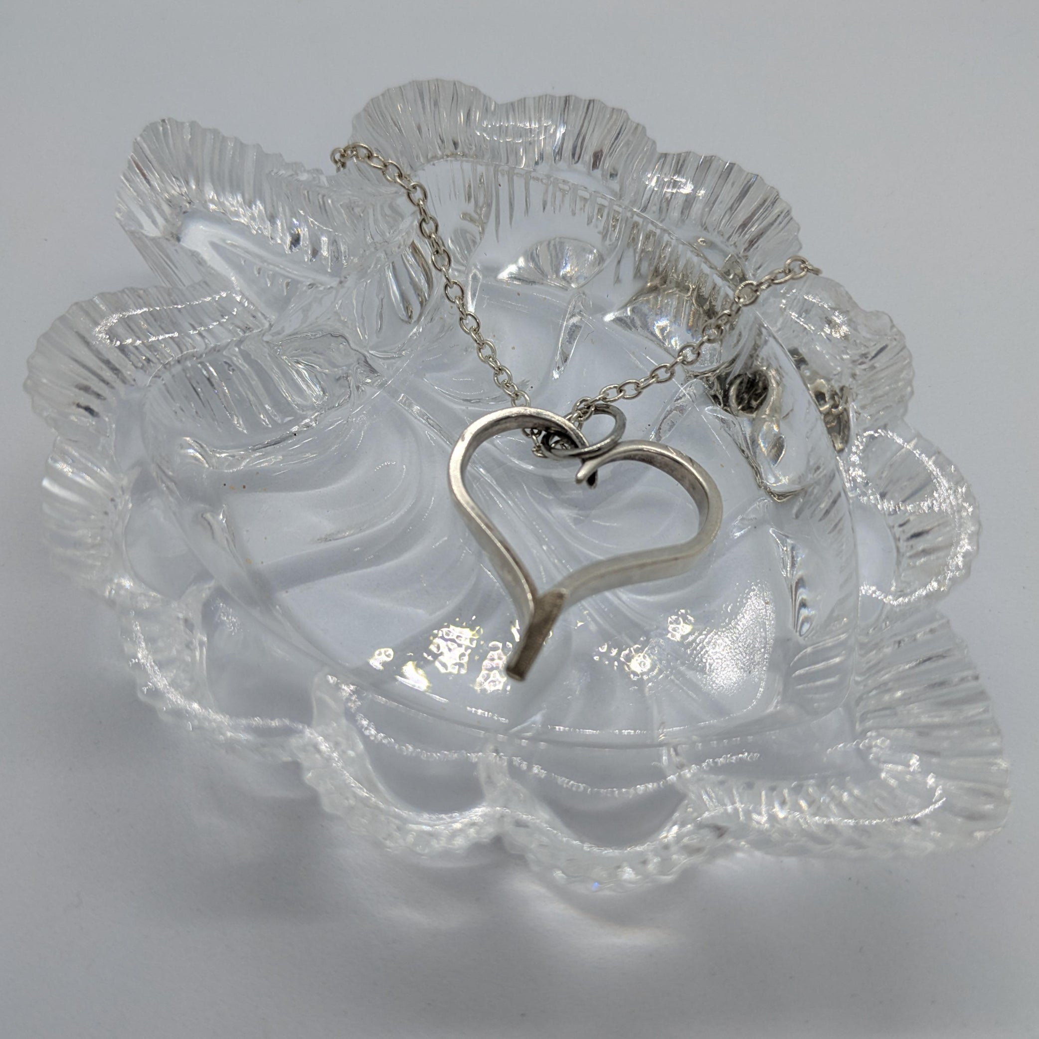 Fork Tine Heart Shaped Necklace