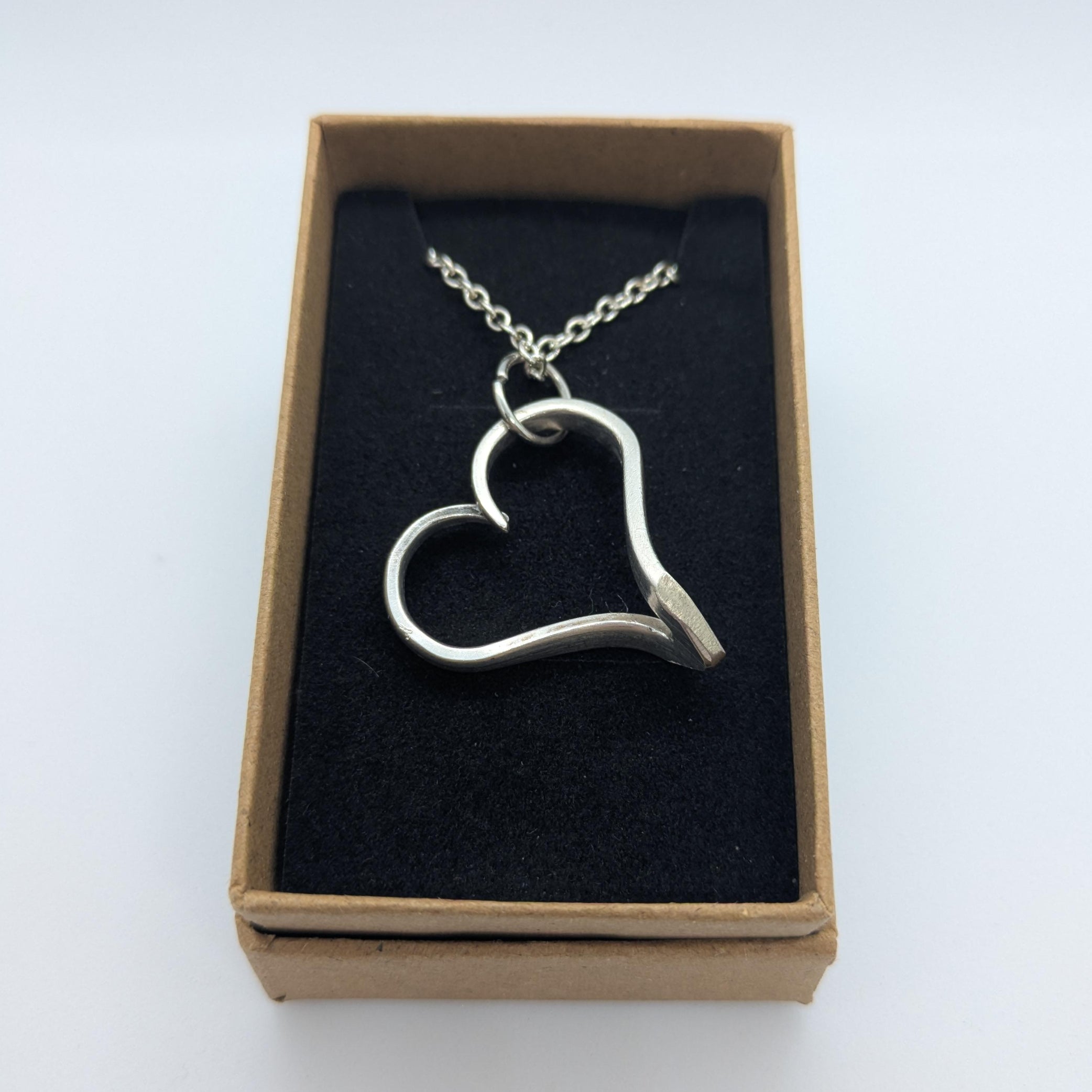 Fork Tine Heart Shaped Necklace