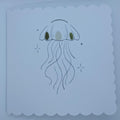 Jellyfish Sea Glass Card