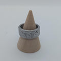 Intricate Flower Pattern Spoon Ring
