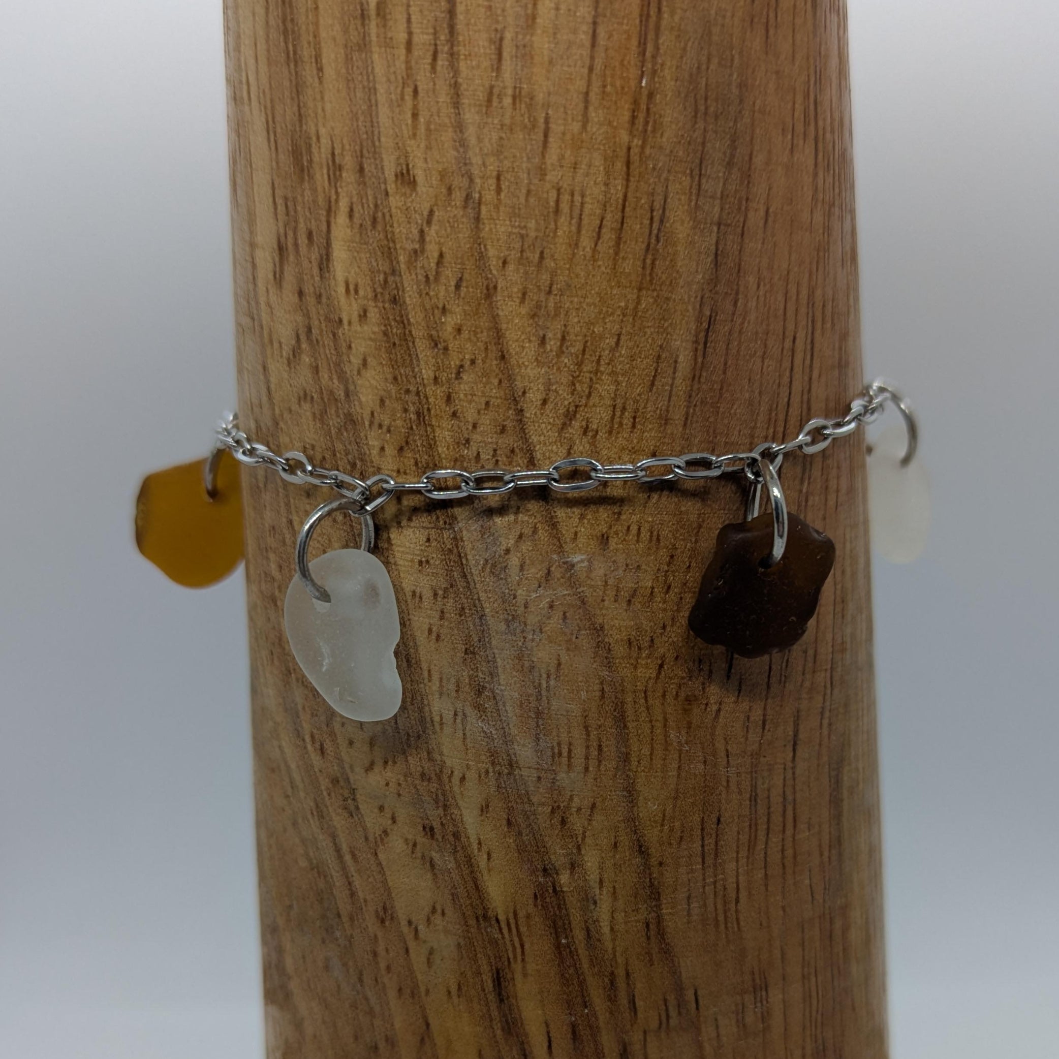 Sea Glass Charm Bracelets