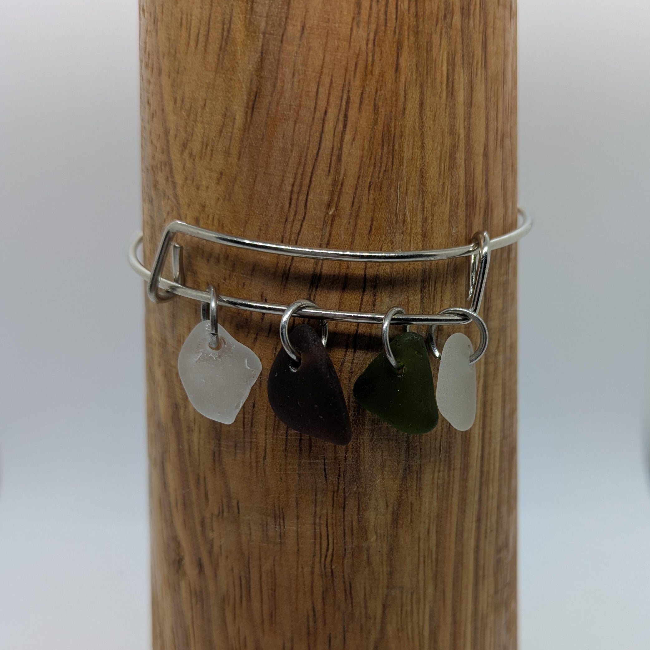 Sea Glass Bangle Bracelets