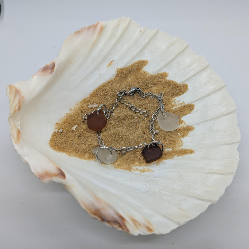 Sea Glass Charm Bracelets