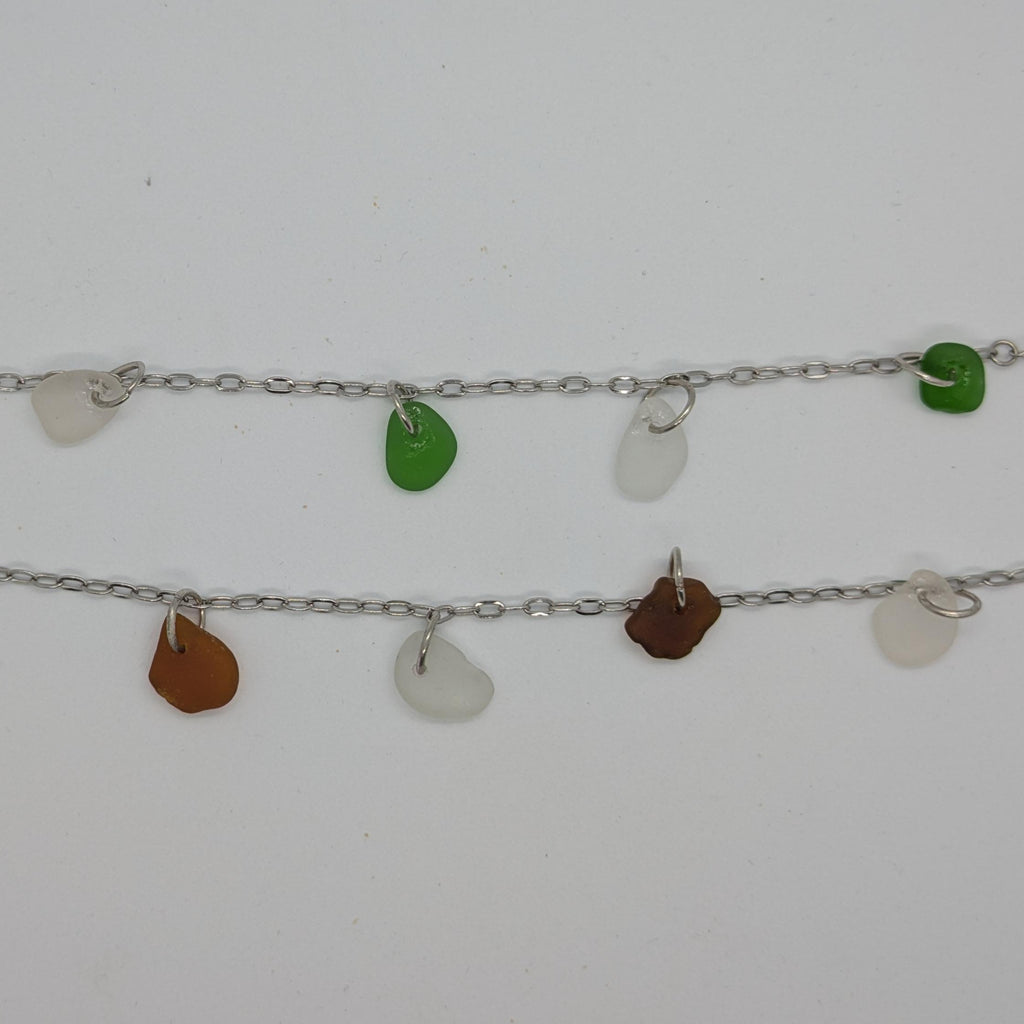 Sea Glass Charm Bracelets