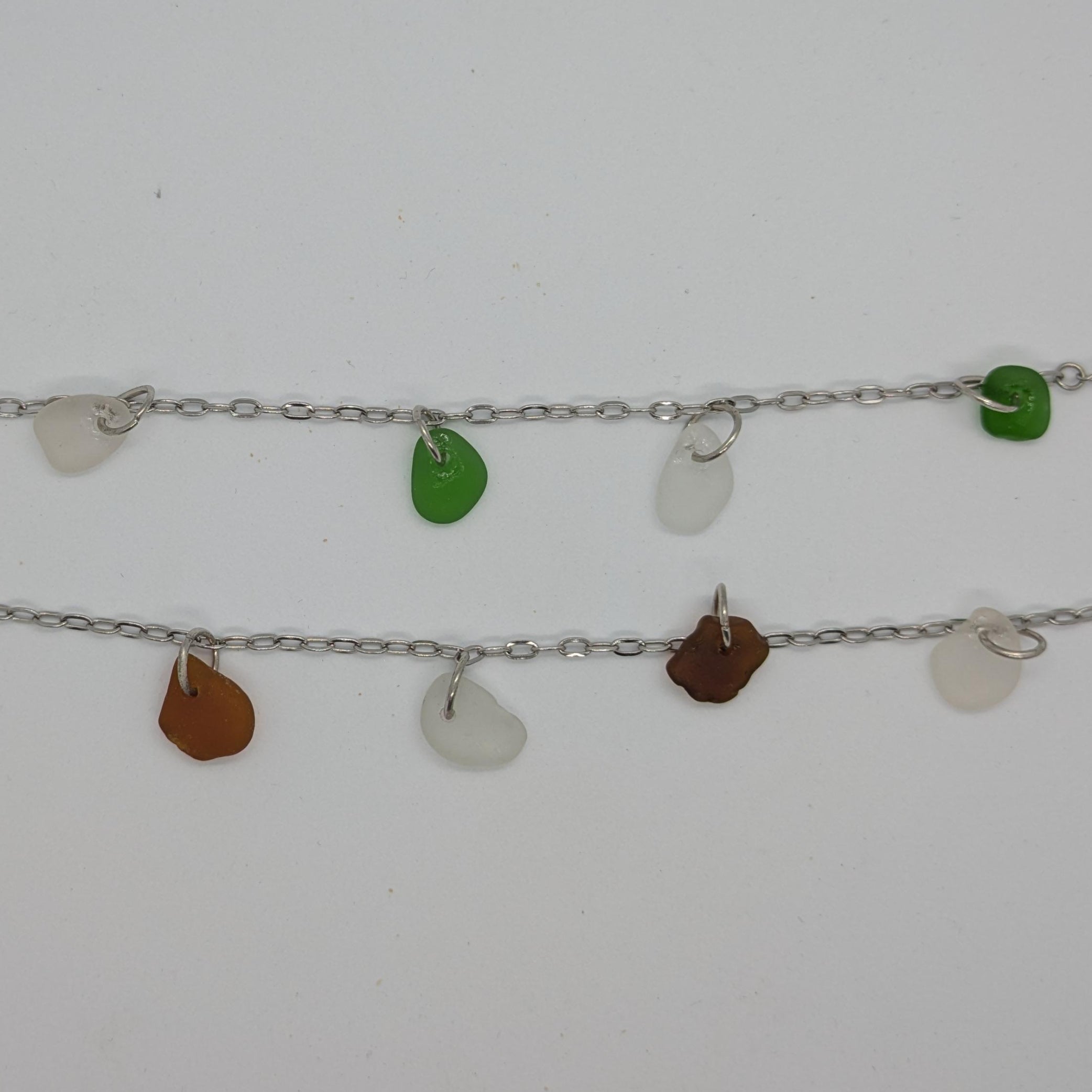 Sea Glass Charm Bracelets