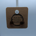 Brown Sea Glass Stud Earrings