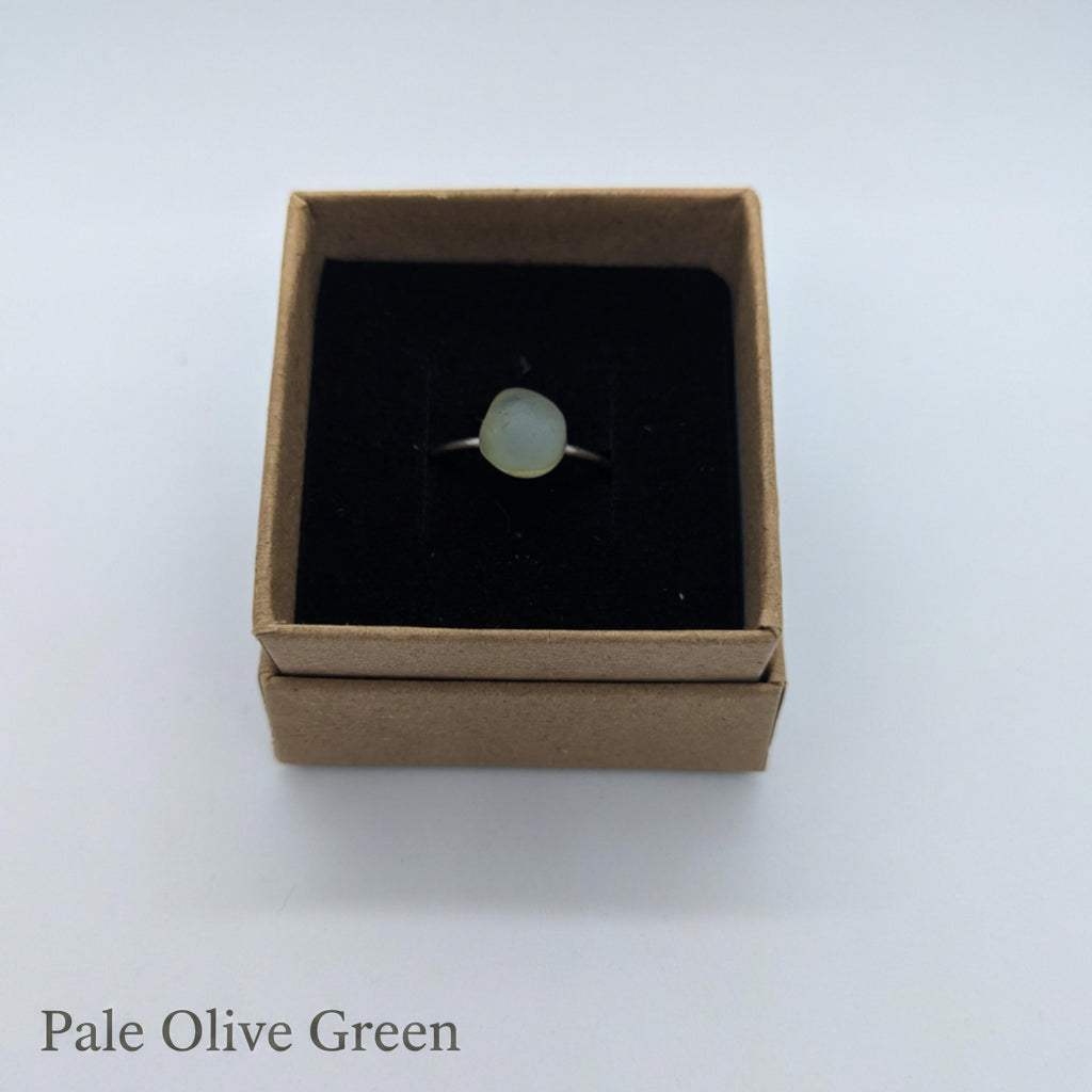 Sea Glass Adjustable Rings
