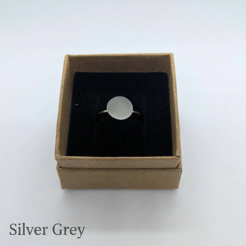 Sea Glass Adjustable Rings