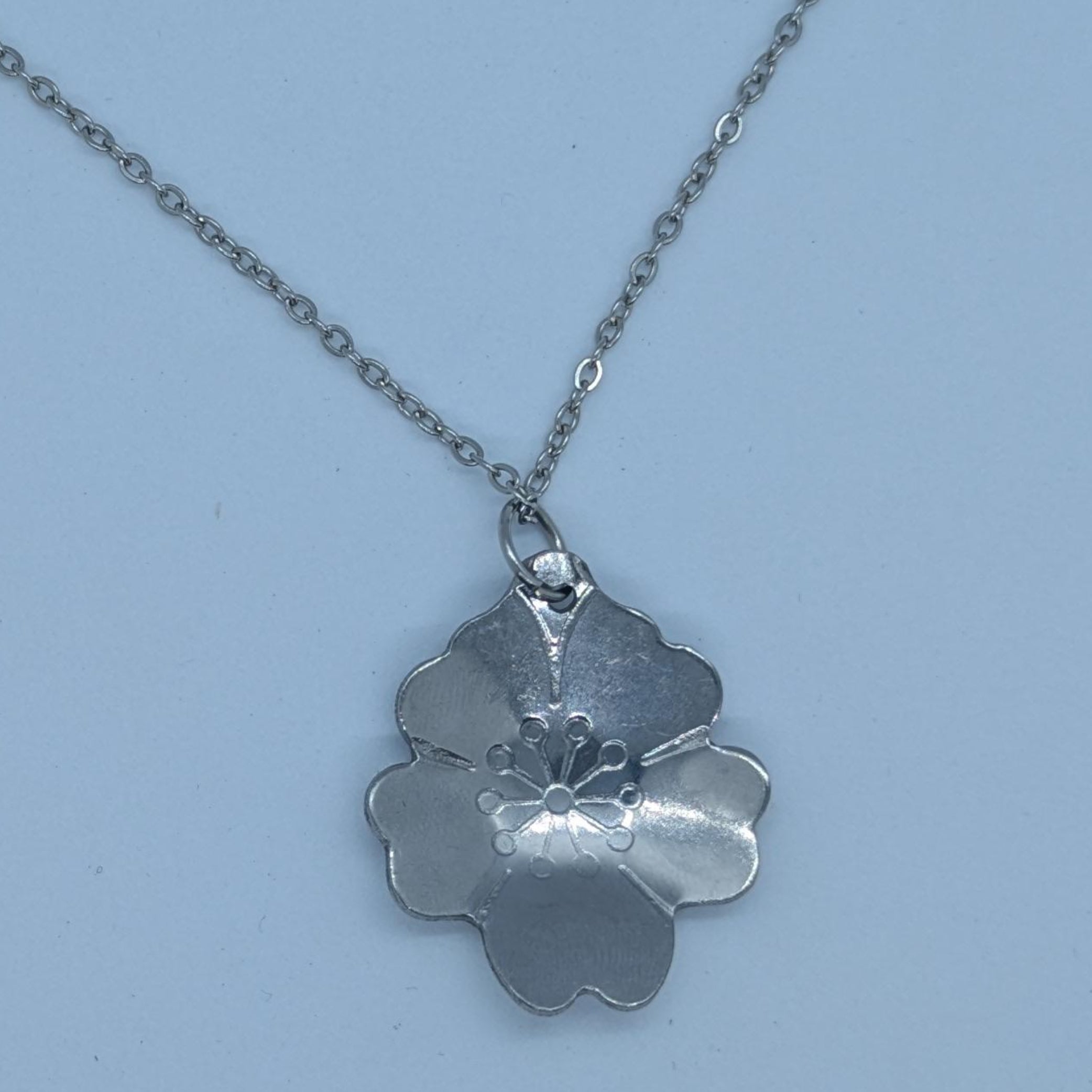 Cherry Blossum Spoon Necklace
