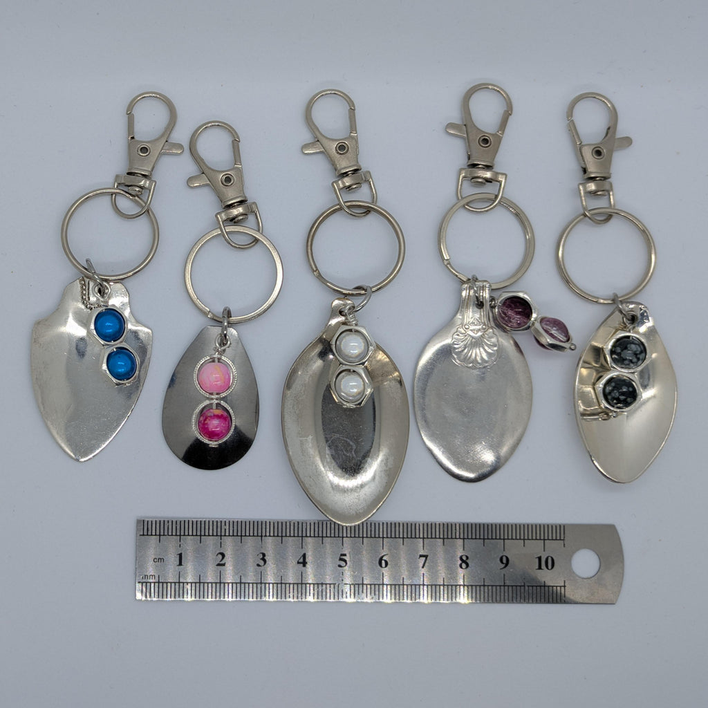 Spoon Bowl Beaded Keyring