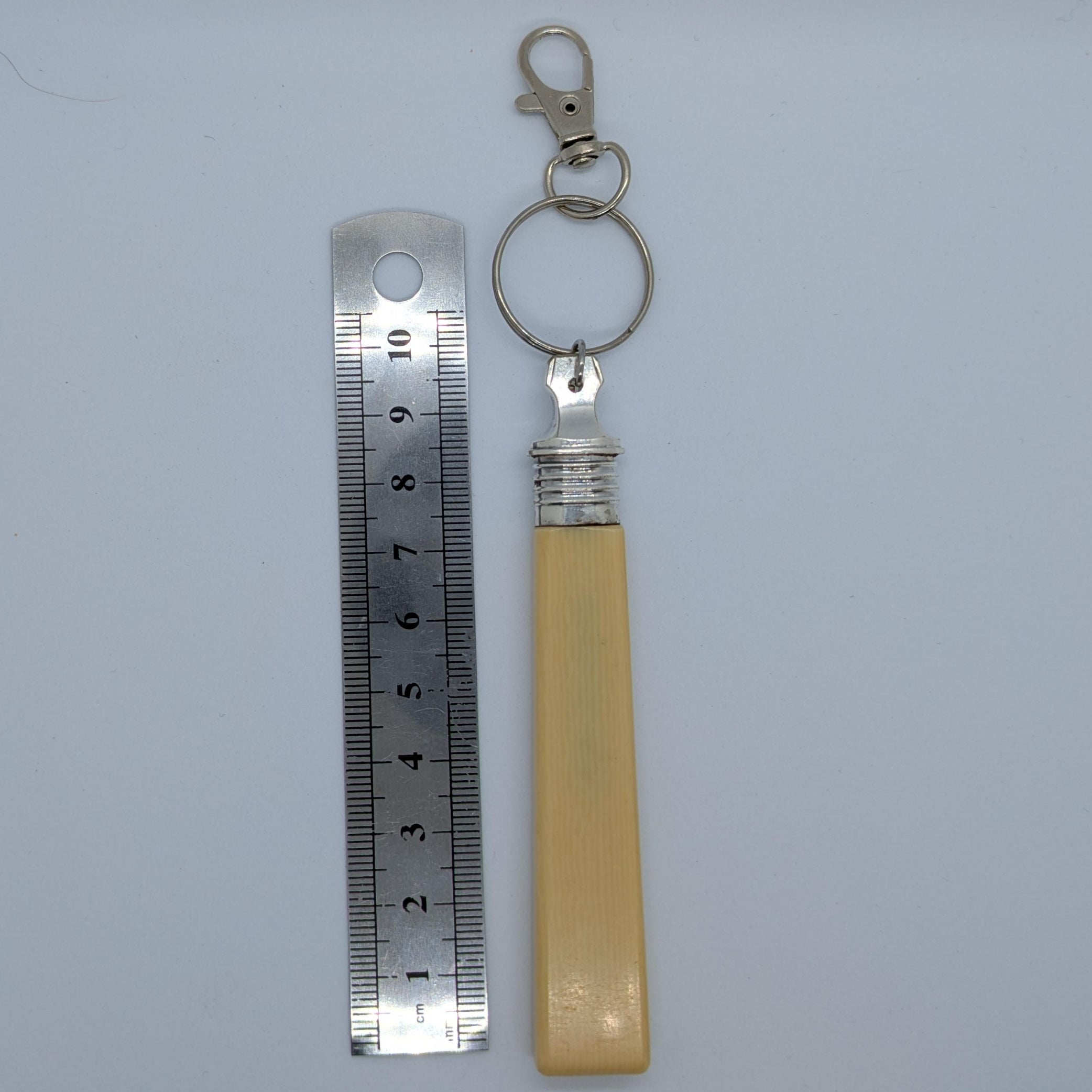 Faux Bone Spoon Keyring