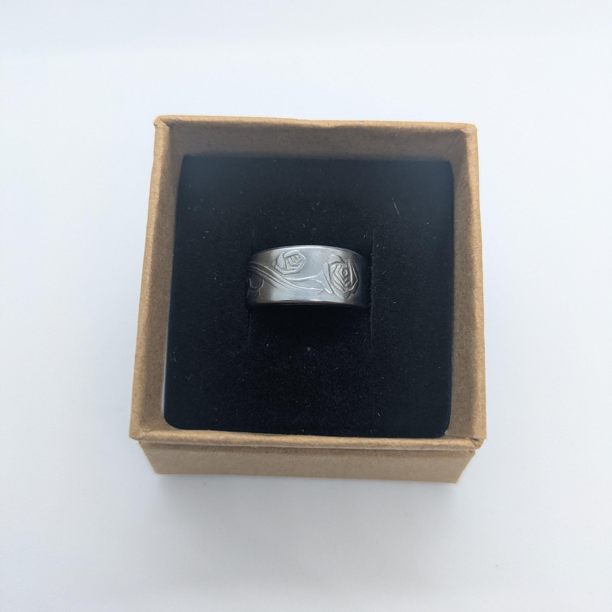 Custom Roses Spoon Ring